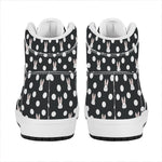 Polka Dot Rabbit Pattern Print High Top Leather Sneakers