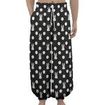Polka Dot Rabbit Pattern Print Lantern Pants