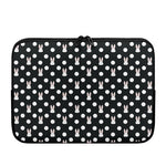Polka Dot Rabbit Pattern Print Laptop Sleeve