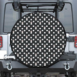Polka Dot Rabbit Pattern Print Leather Spare Tire Cover