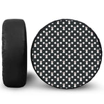 Polka Dot Rabbit Pattern Print Leather Spare Tire Cover