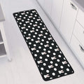 Polka Dot Rabbit Pattern Print Long Kitchen Mat
