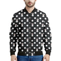 Polka Dot Rabbit Pattern Print Men's Bomber Jacket