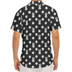 Polka Dot Rabbit Pattern Print Men's Deep V-Neck Shirt