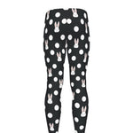 Polka Dot Rabbit Pattern Print Men's leggings
