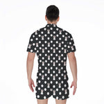 Polka Dot Rabbit Pattern Print Men's Rompers