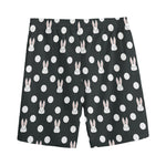 Polka Dot Rabbit Pattern Print Men's Sports Shorts