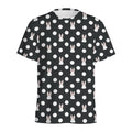 Polka Dot Rabbit Pattern Print Men's Athletic T-Shirt