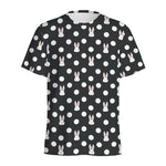 Polka Dot Rabbit Pattern Print Men's Sports T-Shirt