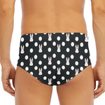 Polka Dot Rabbit Pattern Print Men's Triangle Swim Briefs