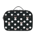 Polka Dot Rabbit Pattern Print Portable Lunch Bag