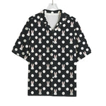 Polka Dot Rabbit Pattern Print Rayon Hawaiian Shirt