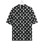 Polka Dot Rabbit Pattern Print Rayon Hawaiian Shirt