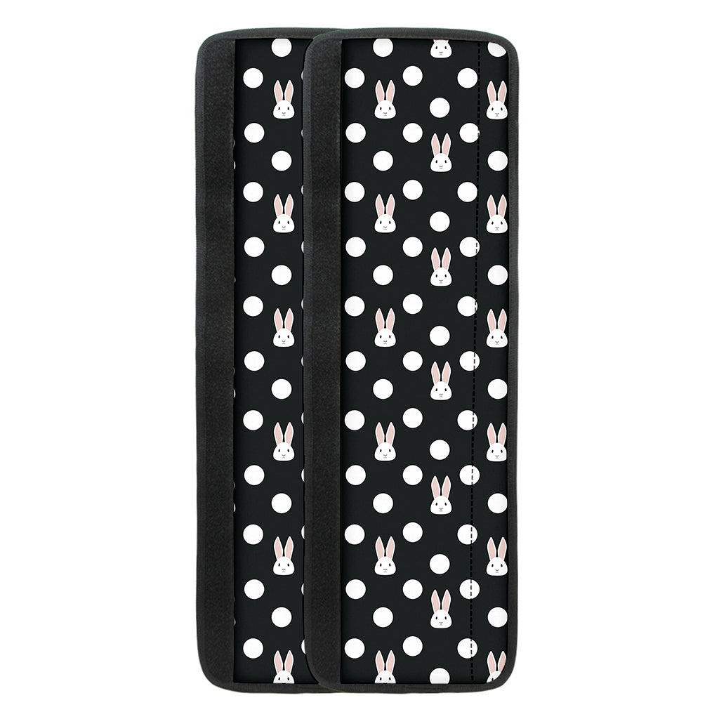 Polka Dot Rabbit Pattern Print Refrigerator Handle Covers