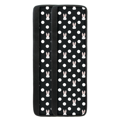 Polka Dot Rabbit Pattern Print Refrigerator Handle Covers