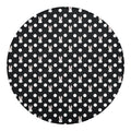 Polka Dot Rabbit Pattern Print Round Blanket