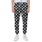 Polka Dot Rabbit Pattern Print Scuba Joggers