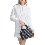 Polka Dot Rabbit Pattern Print Shoulder Handbag