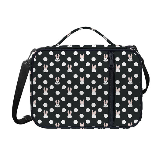 Polka Dot Rabbit Pattern Print Shoulder Strap Bible Bag