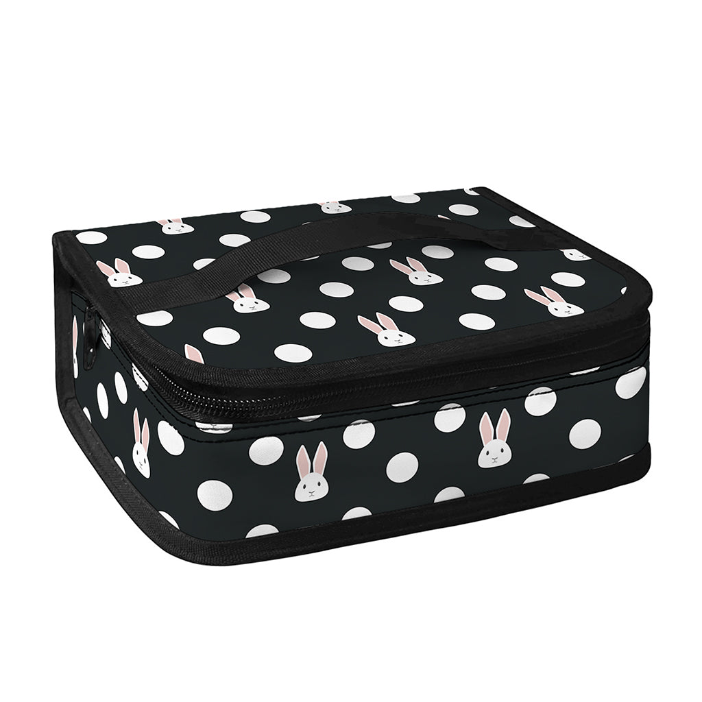 Polka Dot Rabbit Pattern Print Small Lunch Bag