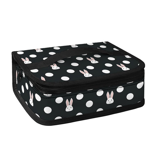 Polka Dot Rabbit Pattern Print Small Lunch Bag