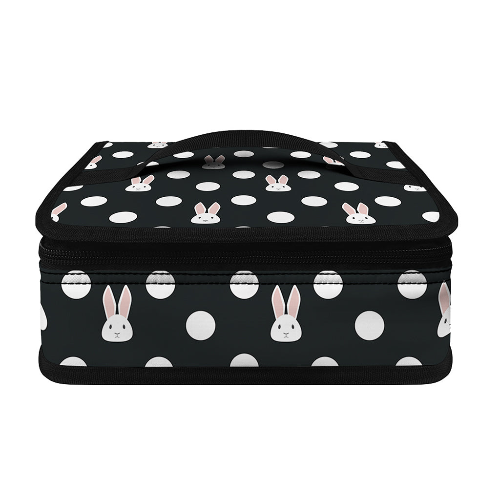 Polka Dot Rabbit Pattern Print Small Lunch Bag