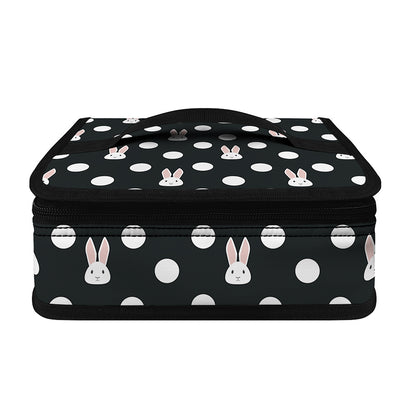 Polka Dot Rabbit Pattern Print Small Lunch Bag