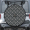 Polka Dot Rabbit Pattern Print Tire Cover With Camera Hole