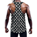 Polka Dot Rabbit Pattern Print Training Tank Top