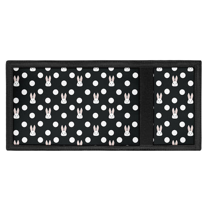 Polka Dot Rabbit Pattern Print Trifold Wallet