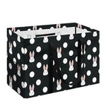 Polka Dot Rabbit Pattern Print Utility Tote Bag
