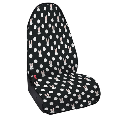 Polka Dot Rabbit Pattern Print Waterproof Car Seat Cover