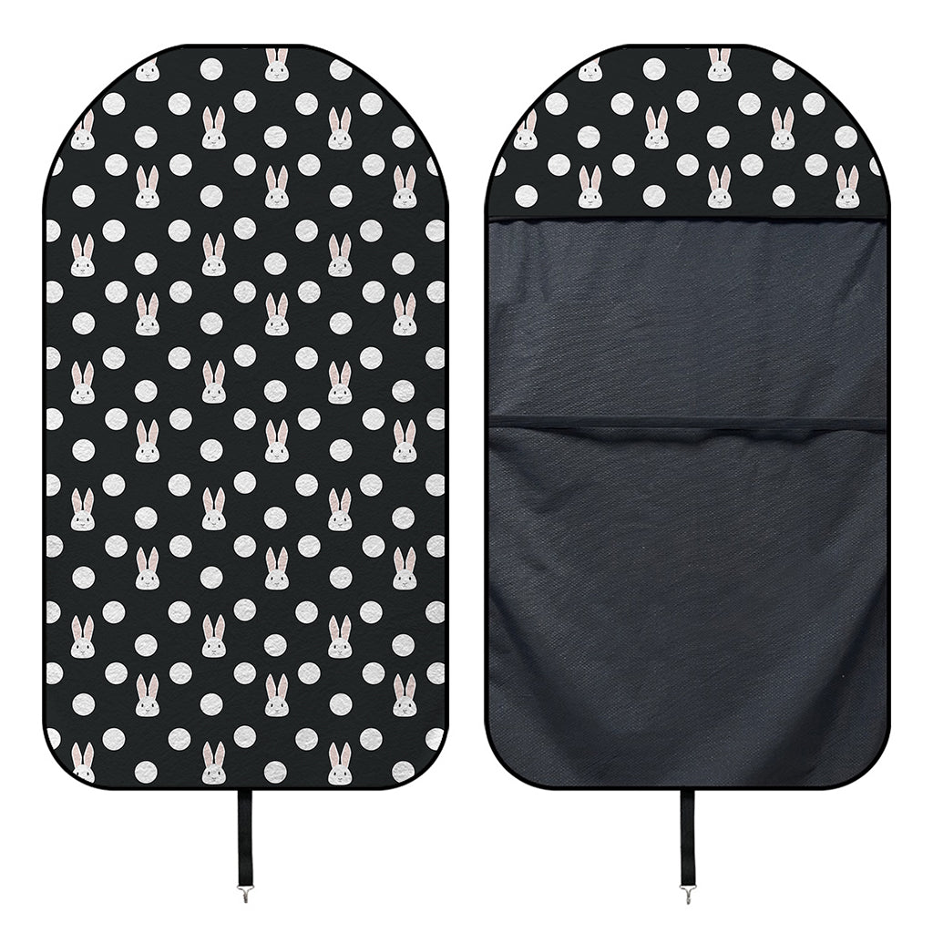 Polka Dot Rabbit Pattern Print Waterproof Car Seat Cover