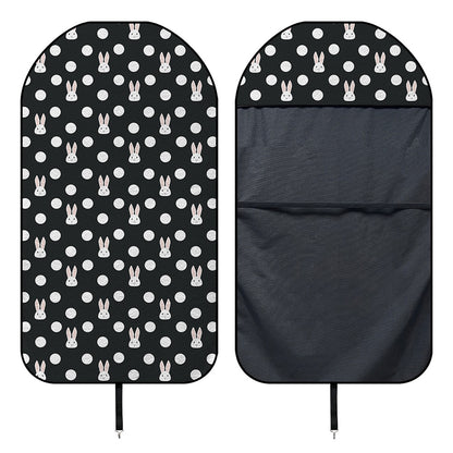 Polka Dot Rabbit Pattern Print Waterproof Car Seat Cover