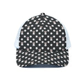Polka Dot Rabbit Pattern Print White Mesh Trucker Hat