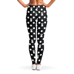Polka Dot Rabbit Pattern Print Women's Leggings