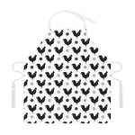 Polka Dot Rooster Pattern Print Adjustable Apron