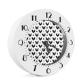 Polka Dot Rooster Pattern Print Alarm Clock