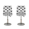 Polka Dot Rooster Pattern Print Bar Stool Covers