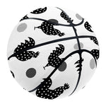 Polka Dot Rooster Pattern Print Basketball