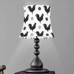 Polka Dot Rooster Pattern Print Bell Lamp Shade