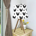 Polka Dot Rooster Pattern Print Bell Lamp Shade