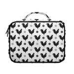 Polka Dot Rooster Pattern Print Briefcase Bible Bag
