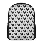 Polka Dot Rooster Pattern Print Casual Backpack