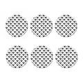 Polka Dot Rooster Pattern Print Coaster Set