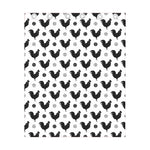 Polka Dot Rooster Pattern Print Curtain