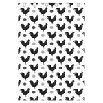 Polka Dot Rooster Pattern Print Curtain