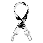 Polka Dot Rooster Pattern Print Dog Seat Belt