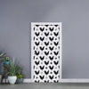 Polka Dot Rooster Pattern Print Door Sticker