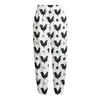 Polka Dot Rooster Pattern Print Fleece Lined Knit Pants